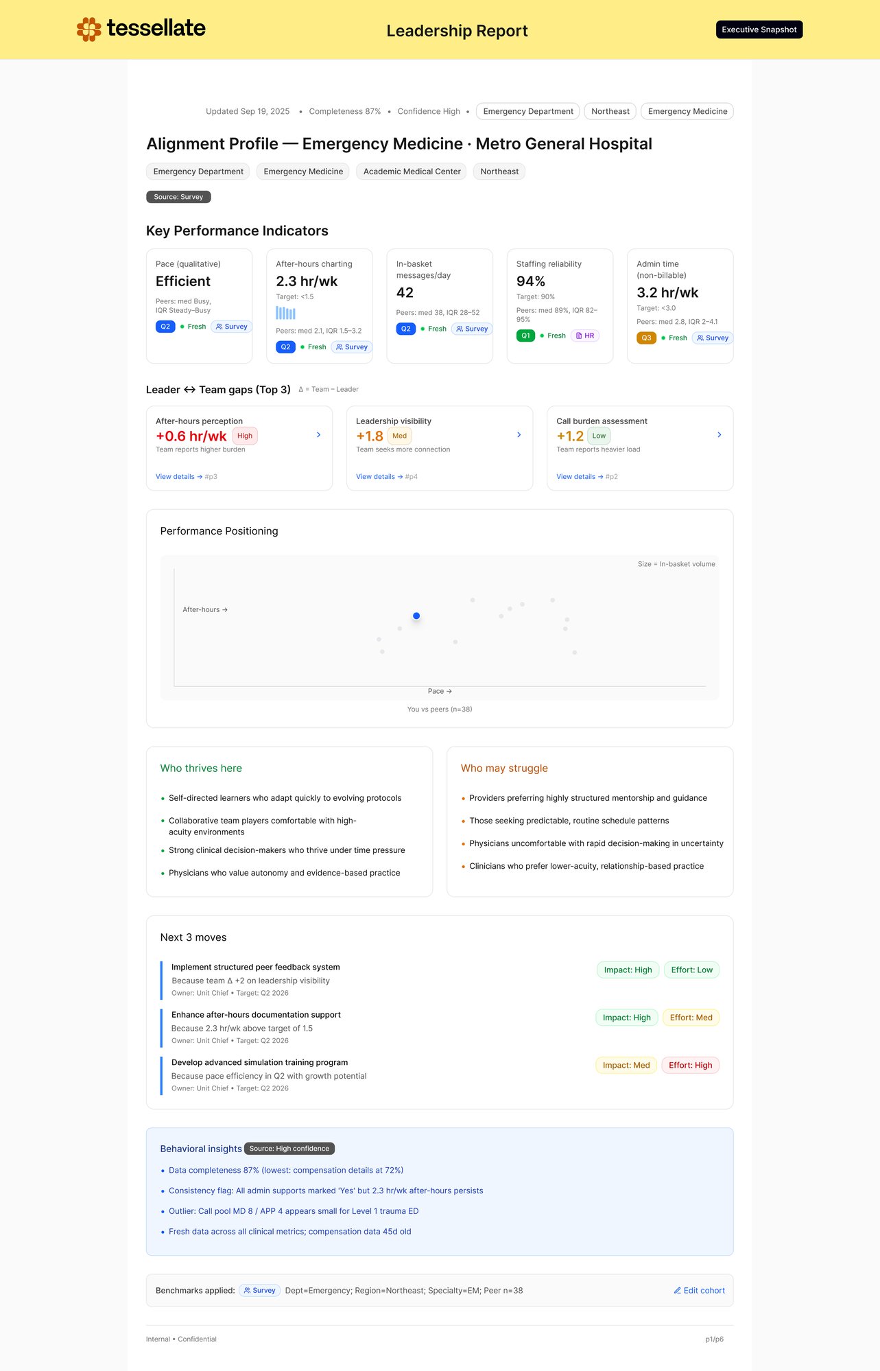 Executive Snapshot Frames